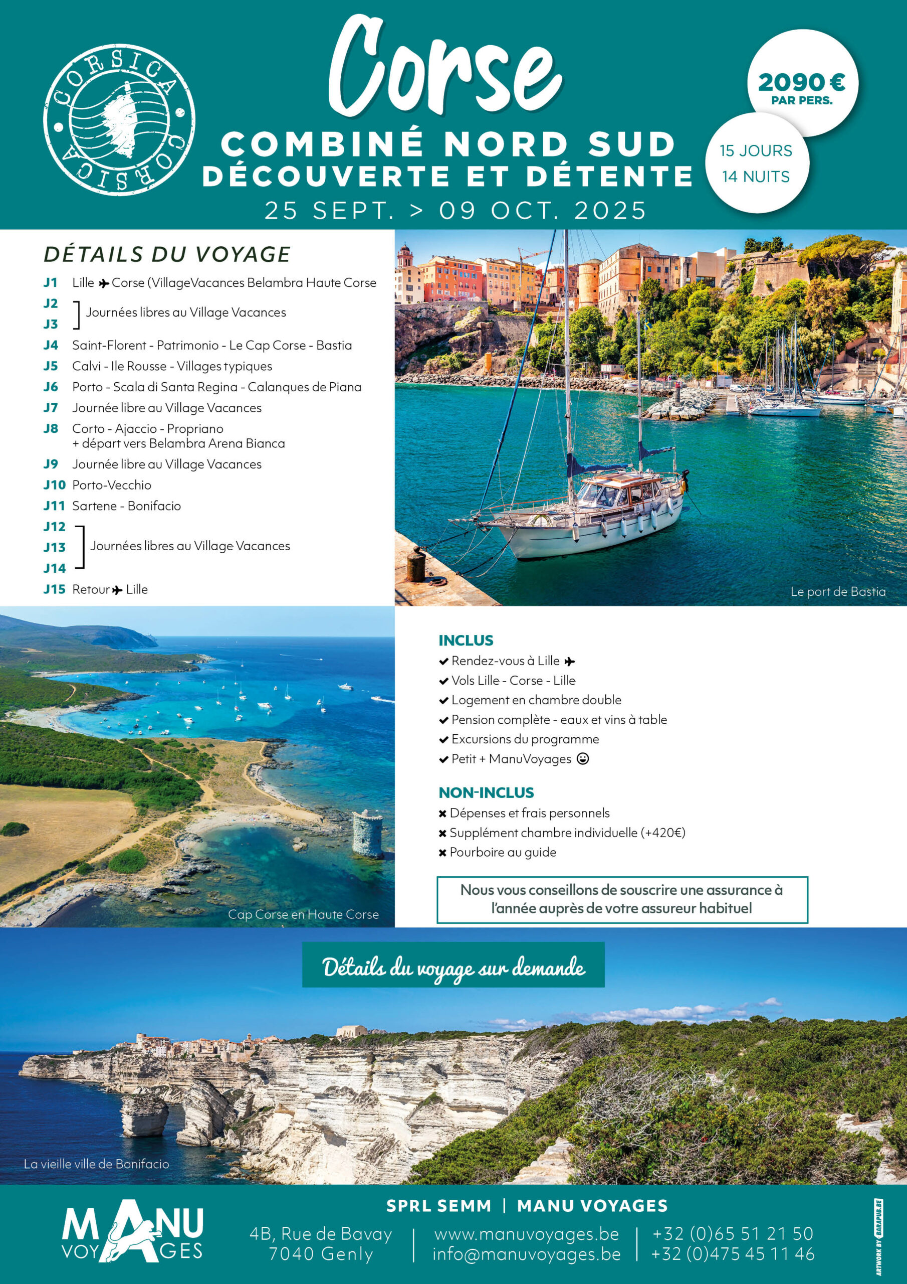 CORSE 2025 Manu Voyages